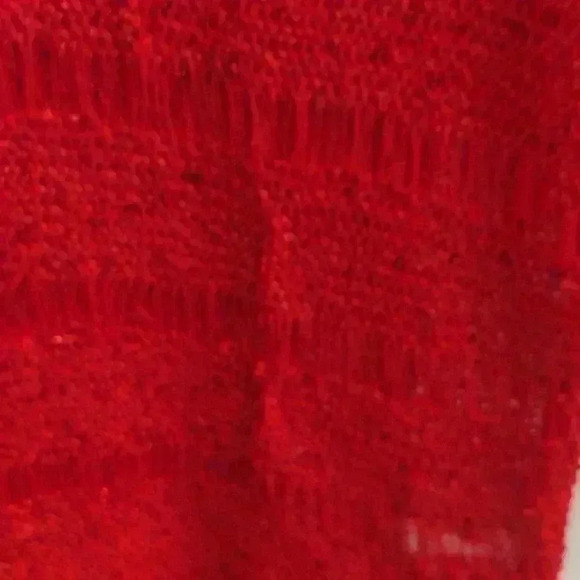 Bongo 1/2 sleeve red sequin top size med - Picture 2 of 5